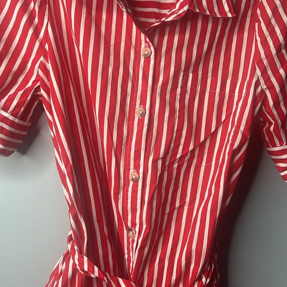 Anthropologie Maeve Kiana Striped Shirt Dress Size XS - Picture 5 of 9